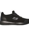 Women SKECHERS Work Boots | Skechers- Ladies Work Squad Sr Sneaker Black