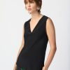 Women JOSEPH RIBKOFF Tops | Joseph Ribkoff- V-Neck Sleeveless Top