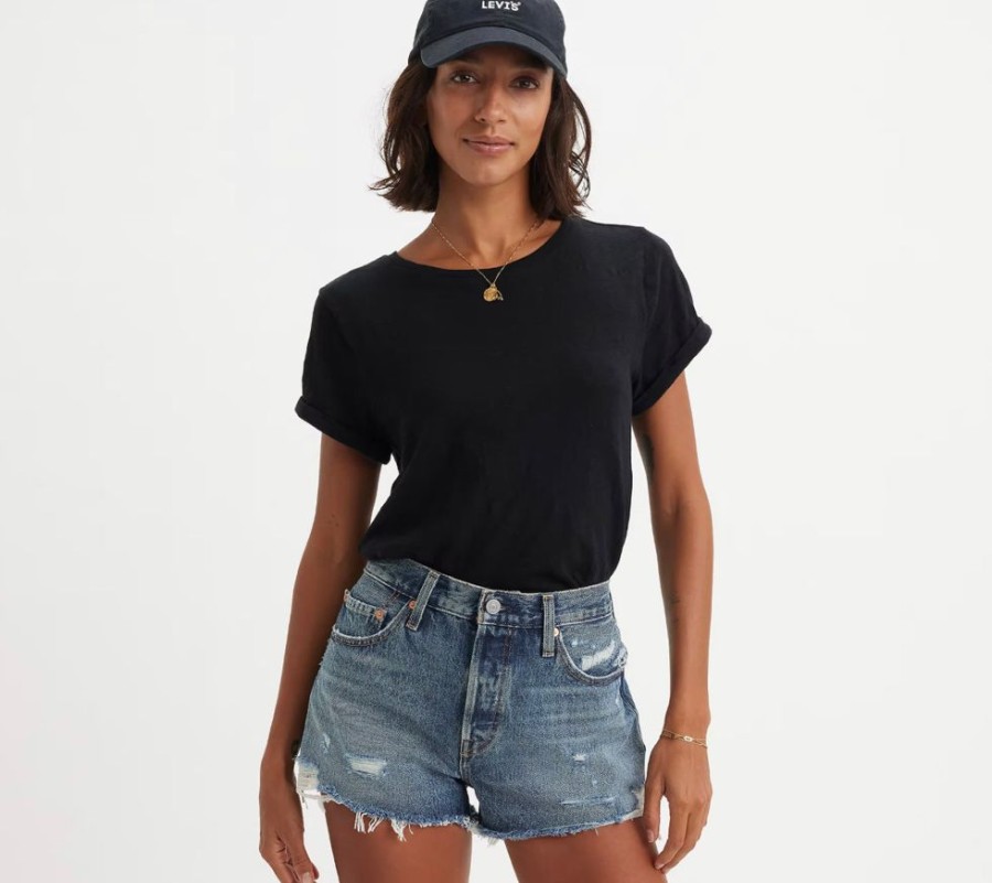 Women LEVI STRAUSS CANADA Bottoms | Levi'S- 501® High Rise Women'S Shorts The Future Is Now