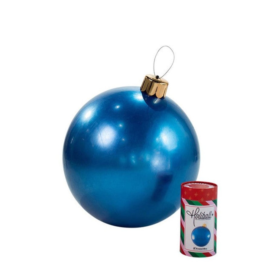 Cottage Kitchen HOLIBALL Decor | Holiball- 18" Frosted Blue Inflatable Ball