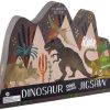 Kid FLOSS & ROCK Toys | Floss & Rock- Dinosaur Shaped Jigsaw Puzzle