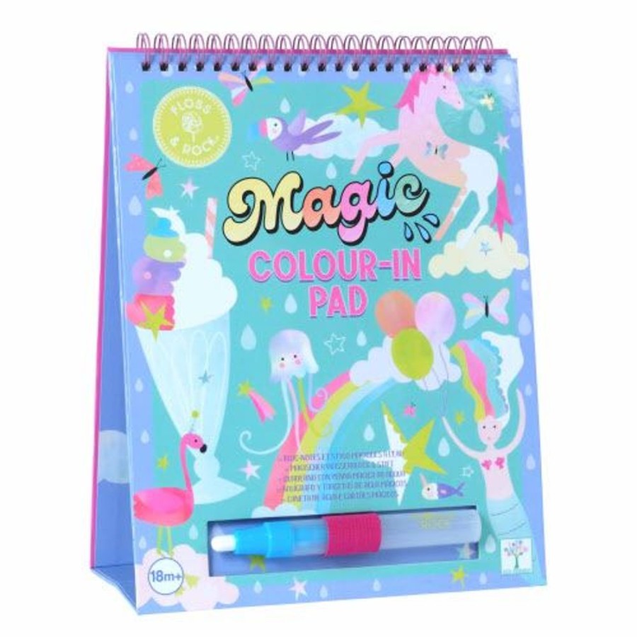 Kid FLOSS & ROCK Toys | Floss & Rock- Fantasy Easel Water Card & Pen