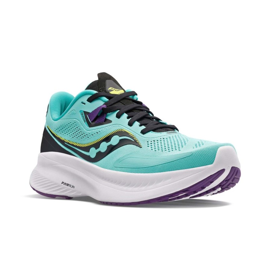 Women SAUCONY CANADA Casual Footwear | Saucony- Women'S Guide 15 Athletic Shoe Cool Mint-Acid