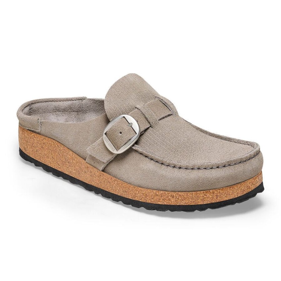 Women BIRKENSTOCK Casual Footwear | Birkenstock- Women'S Buckley Suede Shoe Corduroy Stone