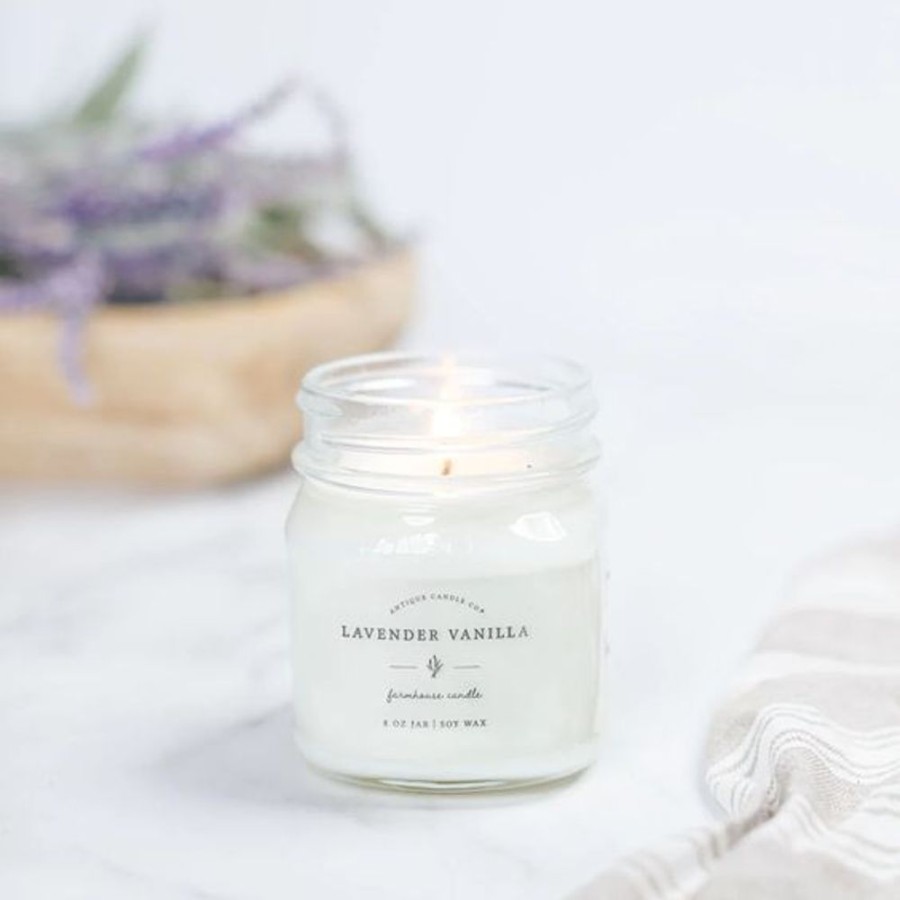 Cottage Kitchen ANTIQUE CANDLE CO Candles | Antique Candle Co- Lavendar Vanilla 8 Oz Candle