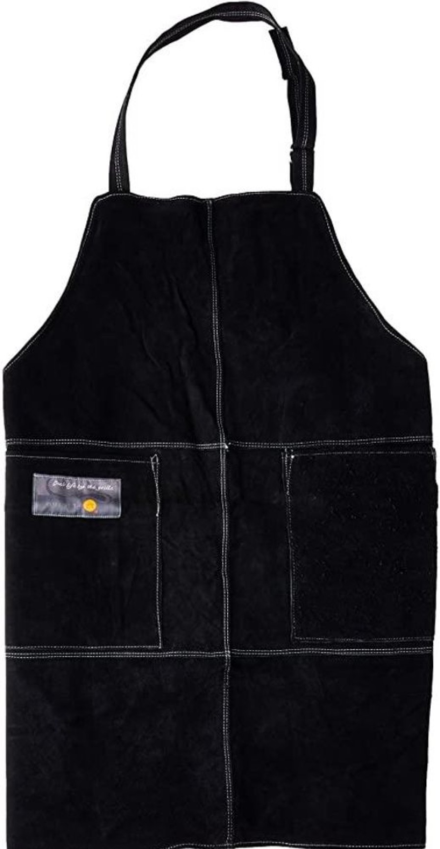 Cottage Kitchen FOX RUN Barware | Fox Run- Black Leather Grill Apron One Size Fits All