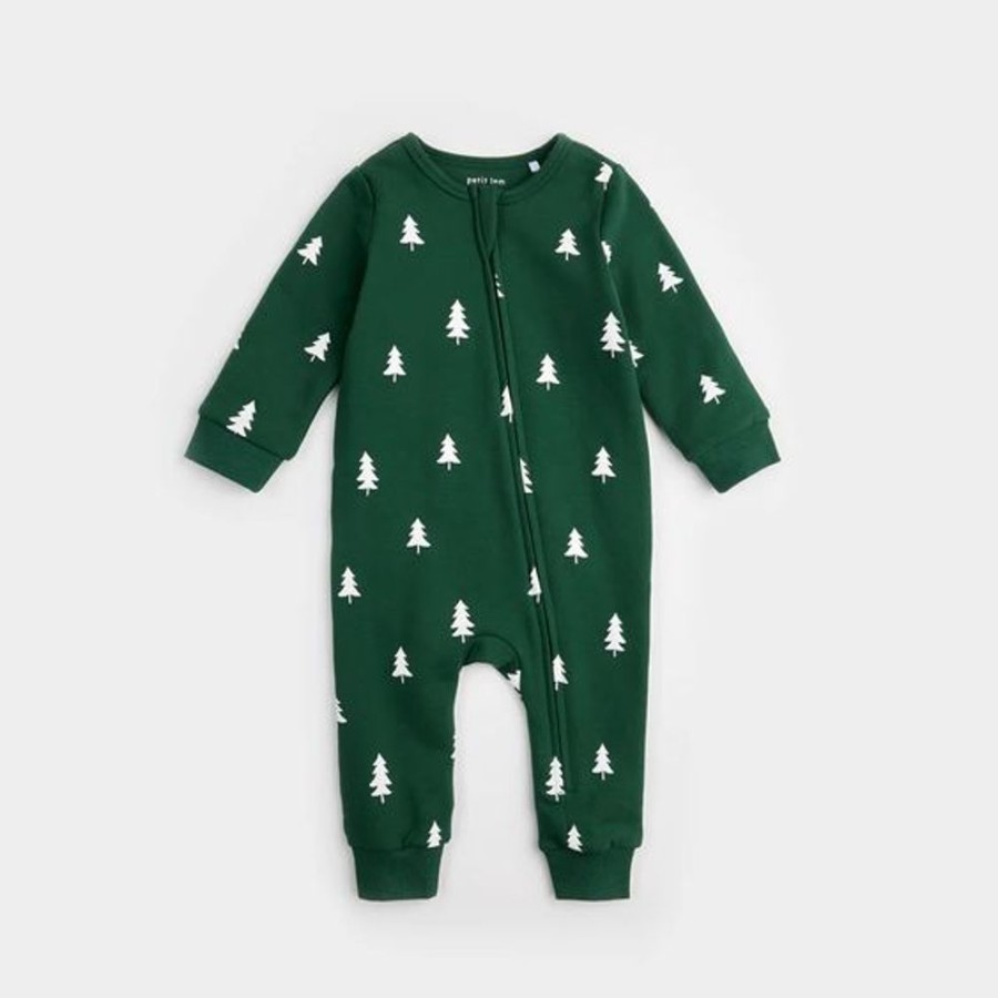 Kid PETIT LEM Sets | Petit Lem- Baby Holiday Coverall Playsuit