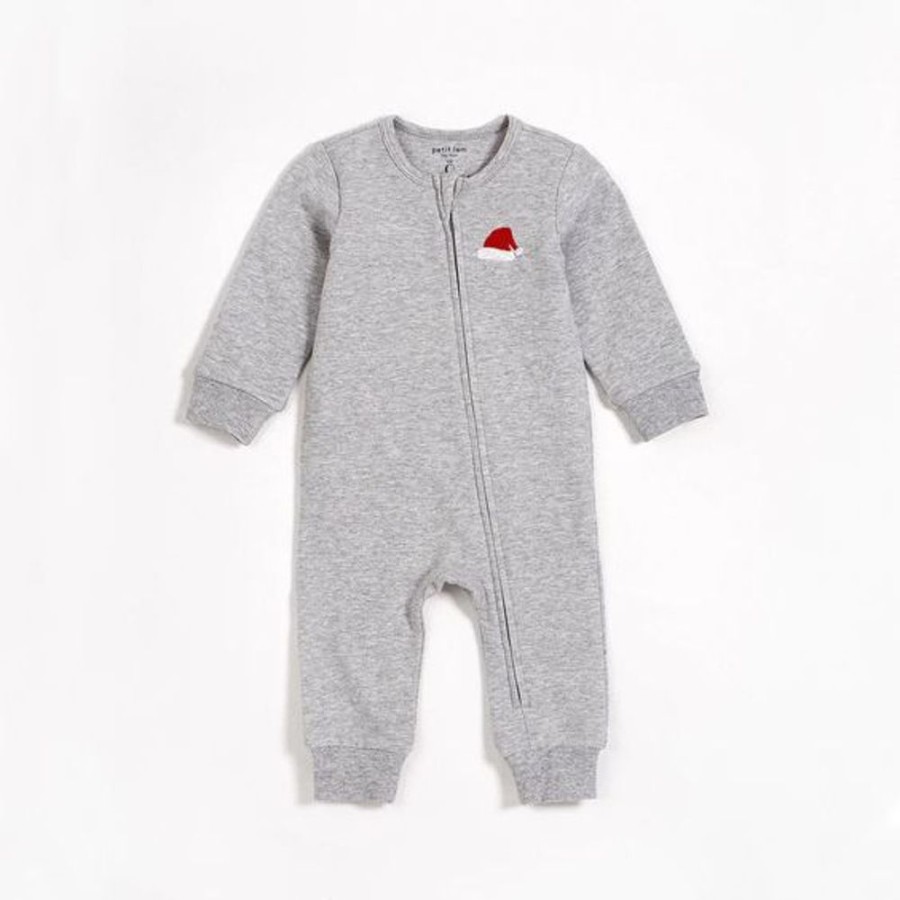 Kid PETIT LEM Sets | Petit Lem- Baby Holiday Coverall Playsuit