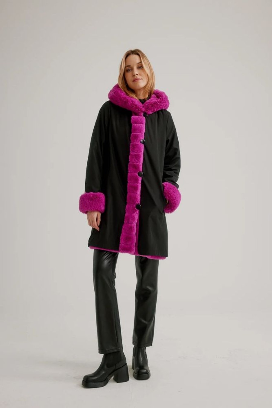 Women NIKKI JONES Coats & Jackets | Nikki Jones- Faux Fur Coat