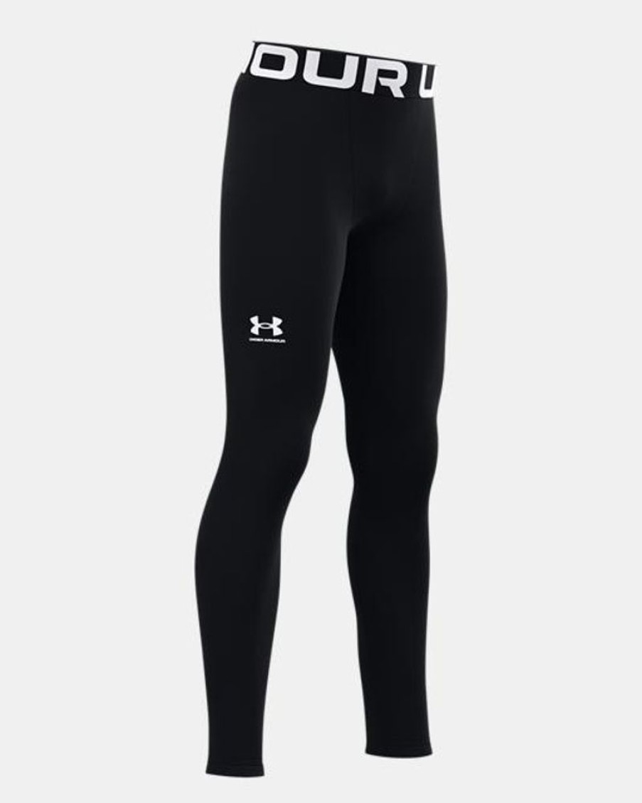 Kid UNDER ARMOUR Bottoms | Under Armour- Boys' Coldgear® Leggings Black