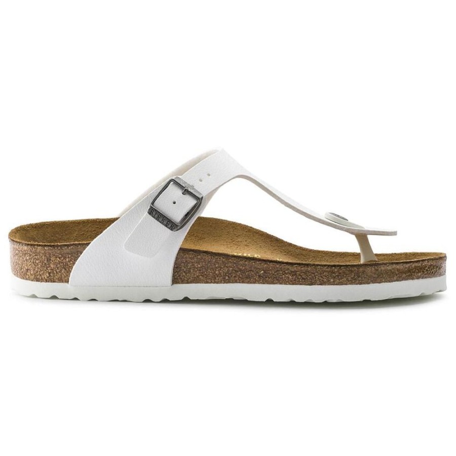 Men BIRKENSTOCK Sandals | Birkenstock- Unisex Gizeh Birko-Flor Sandal White