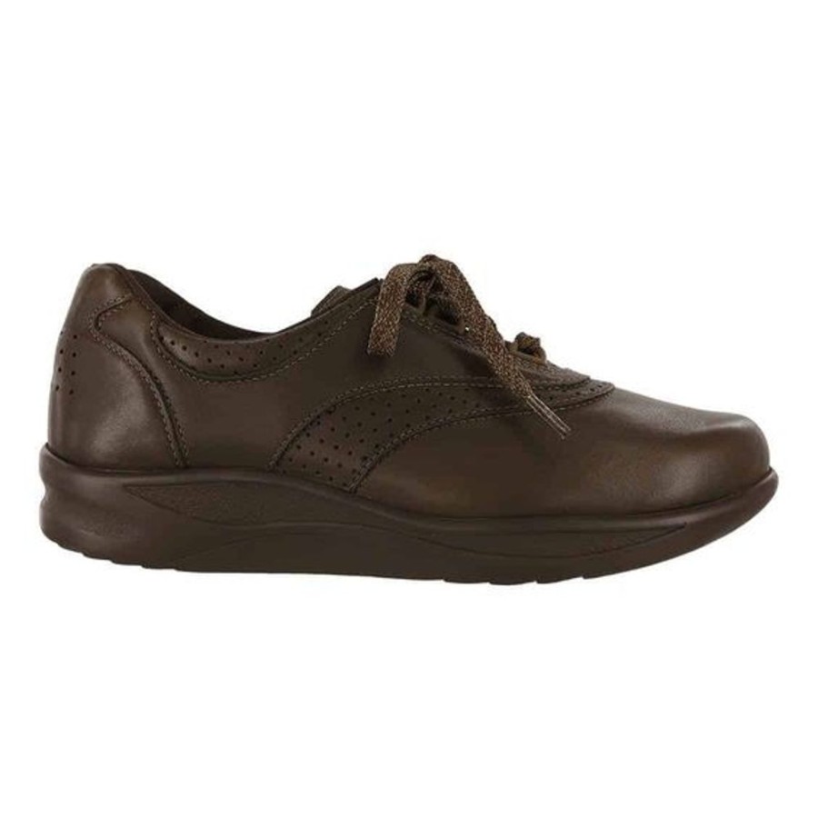 Women SAS Casual Footwear | Sas- Ladies Walk Easy Shoe Coffee Leather