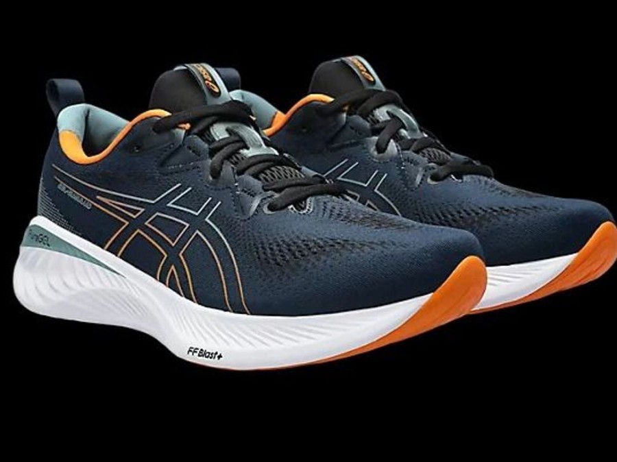 Men ASICS Sneakers | Asics- Men'S Gel Cumulus 25 Athletic Shoe Frenchblue-Orange