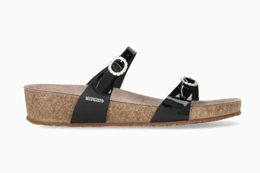 Women MEPHISTO Sandals | Mephisto- Women'S Idelya Sandal Black