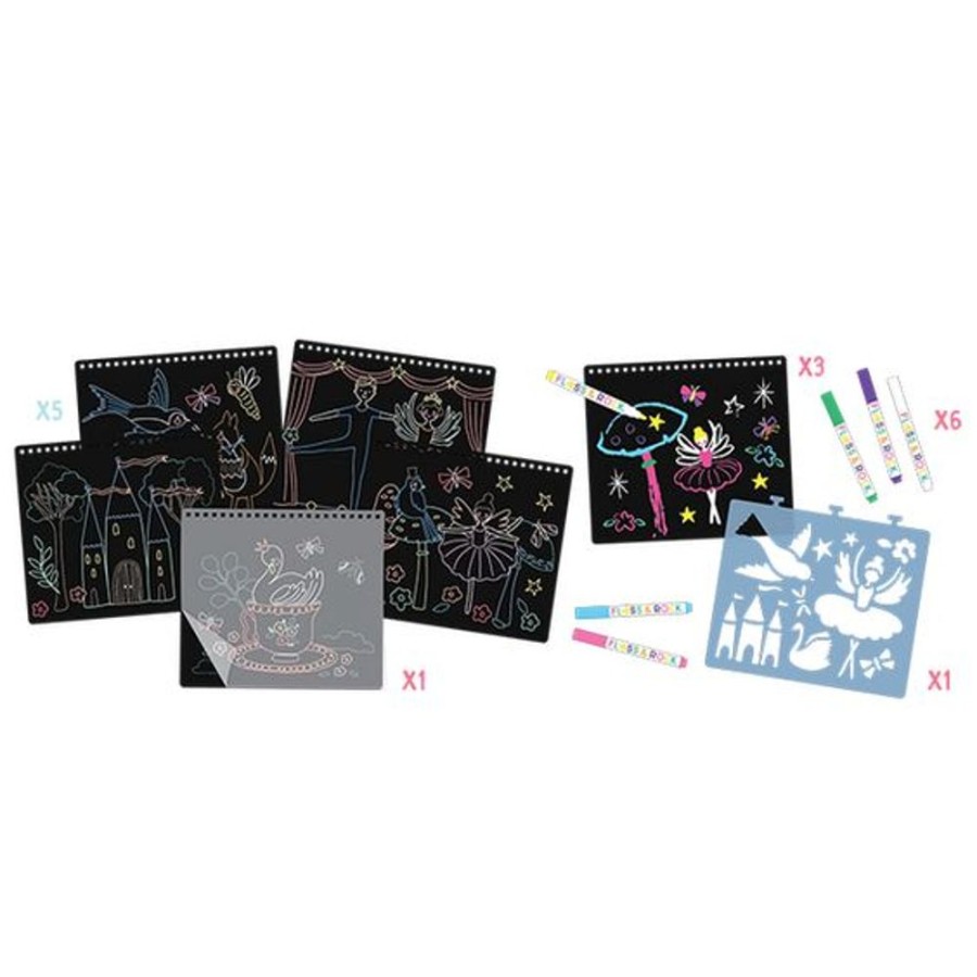 Kid FLOSS & ROCK Toys | Floss & Rock- Enchanted Chalkboard Sketchbook