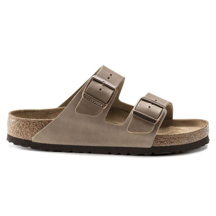 Women BIRKENSTOCK Sandals | Birkenstock- Arizona Soft Footbed Oiled Leather Sandal Tobacco