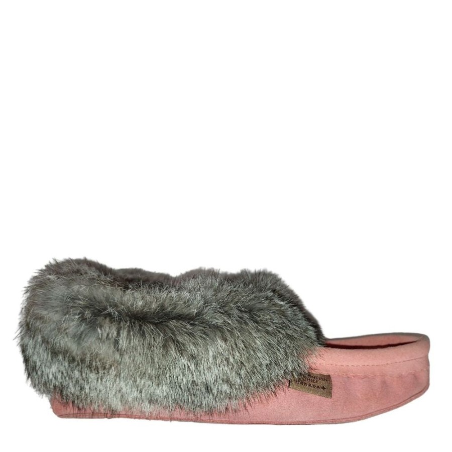 Women LAURENTIAN CHIEF Slippers | Laurentian Chief- Women'S 600Fll Moccasin Flamingo