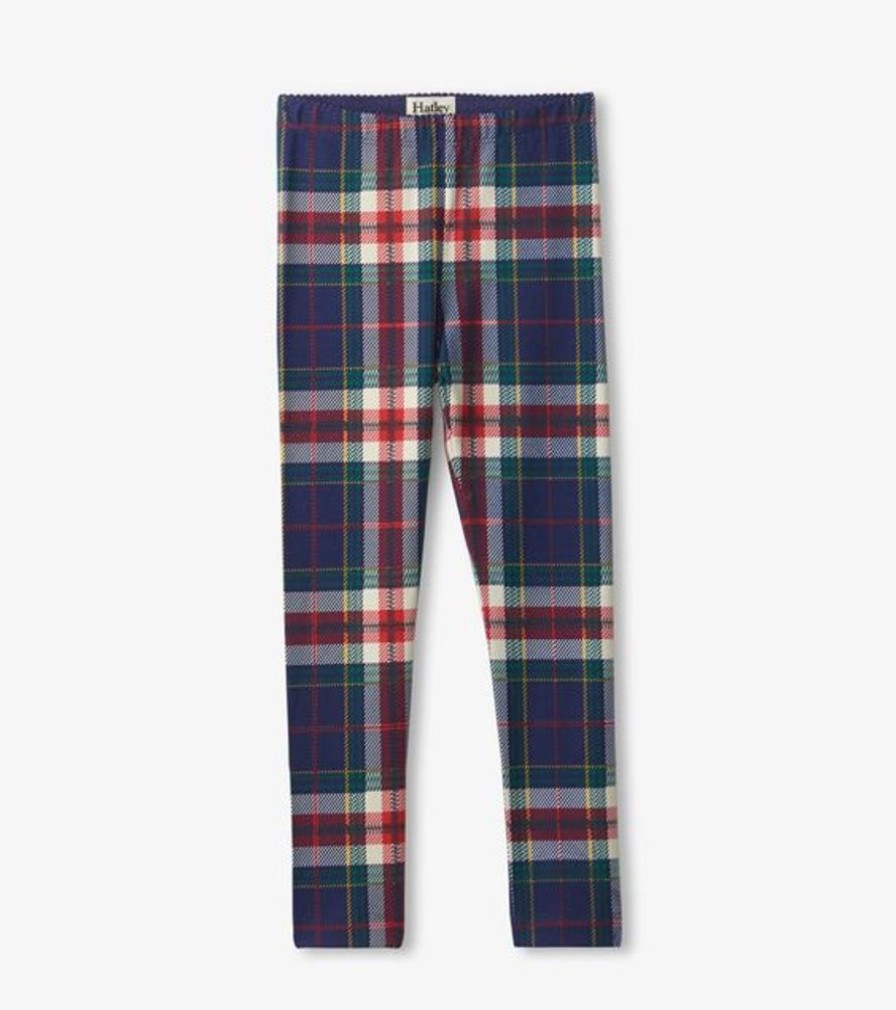 Kid HATLEY Bottoms | Hatley- Kids Celebration Leggings Plaid