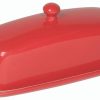 Cottage Kitchen DANICA Serving Ware | Danica- Rectangular Butter Dish Red