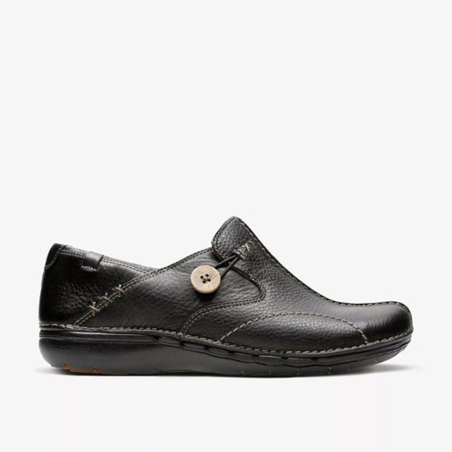 Women CLARKS Casual Footwear | Clarks- Women'S Un Loop Shoe Black