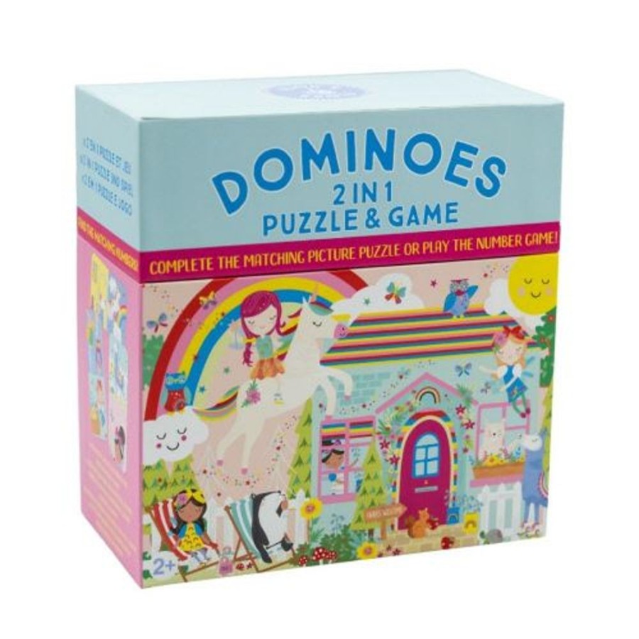 Kid FLOSS & ROCK Toys | Floss & Rock- Rainbow Fairy 2-In-1 Dominoes