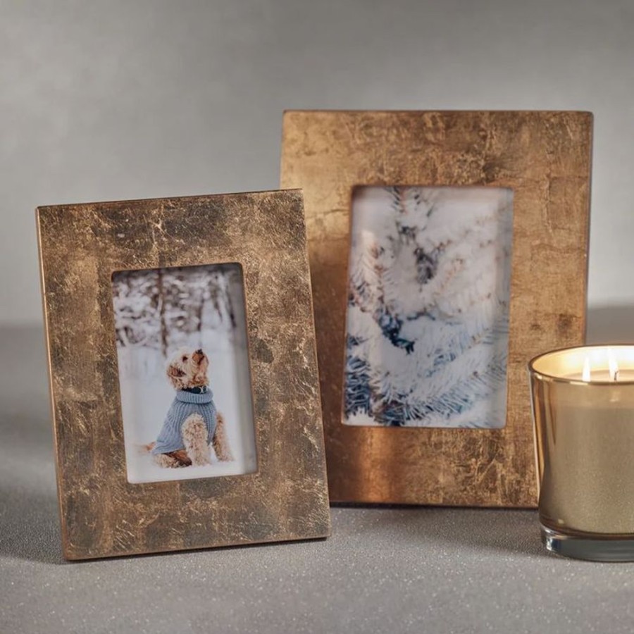 Cottage Kitchen SCHAUBEN & CO Decor | Zodax- Gold Leaf Photo Frame 4X6