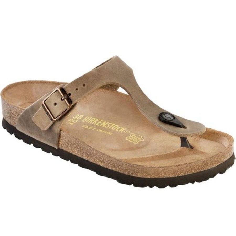 Women BIRKENSTOCK Sandals | Birkenstock-Women'S Gizeh Tobacco Leather