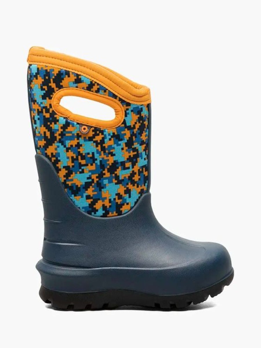 Kid BOGS Winter Boots | Bogs- Kids Neo-Classic Digital Maze Winter Boot