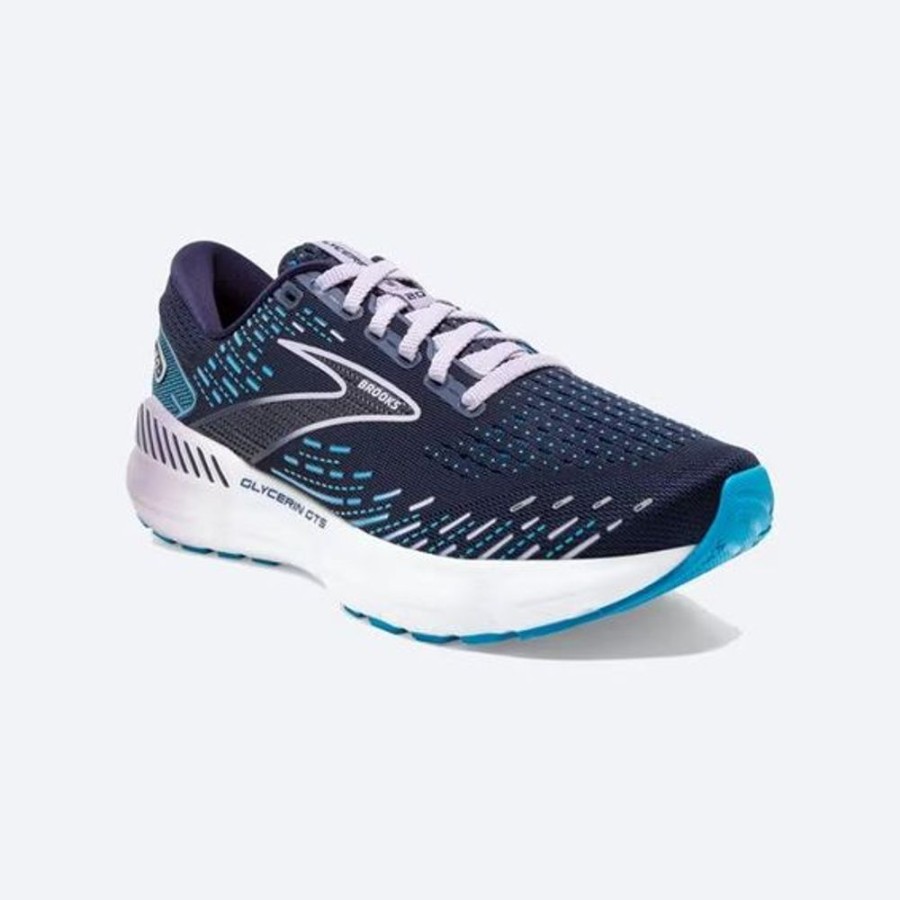 Women BROOKS Athletic Footwear | Brooks- Women'S Glycerin Gts 20 Athletic Shoe Peacoat-Ocean