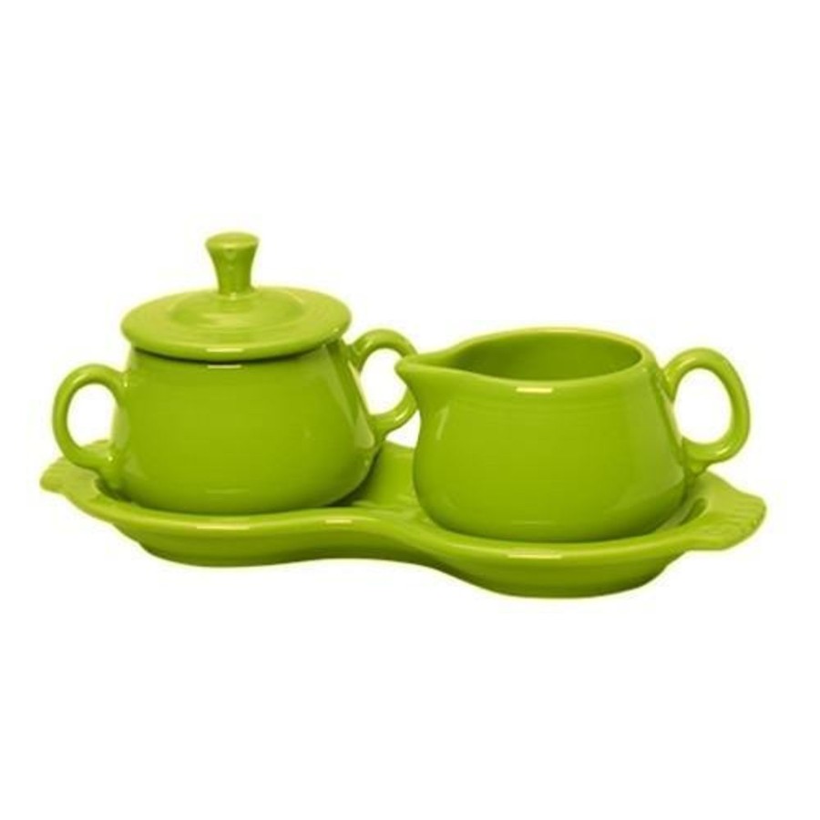 Cottage Kitchen FIESTA Dinnerware | Fiesta Ware- Lemongrass Cream & Sugar Set