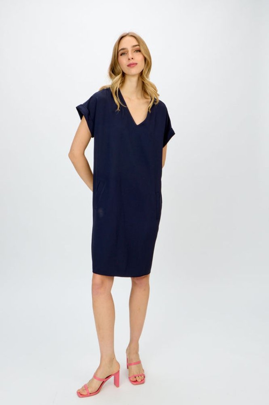 Women JOSEPH RIBKOFF Dresses | Joseph Ribkoff- T-Shirt Dress With Pockets