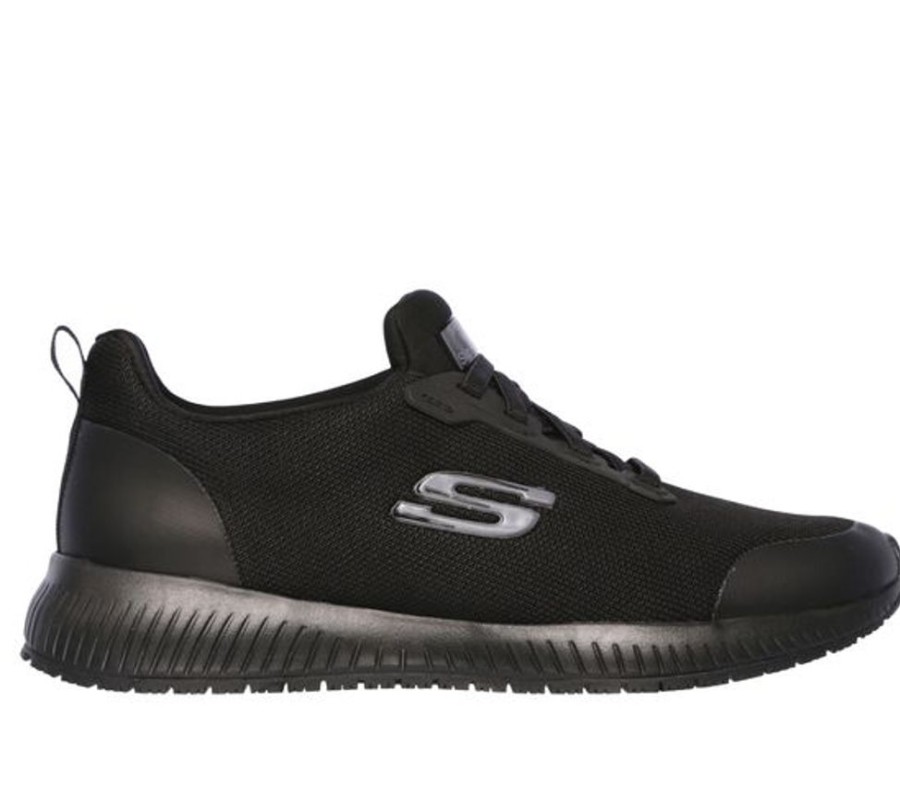 Women SKECHERS Sneakers | Skechers- Ladies Work Squad Sr Sneaker Black