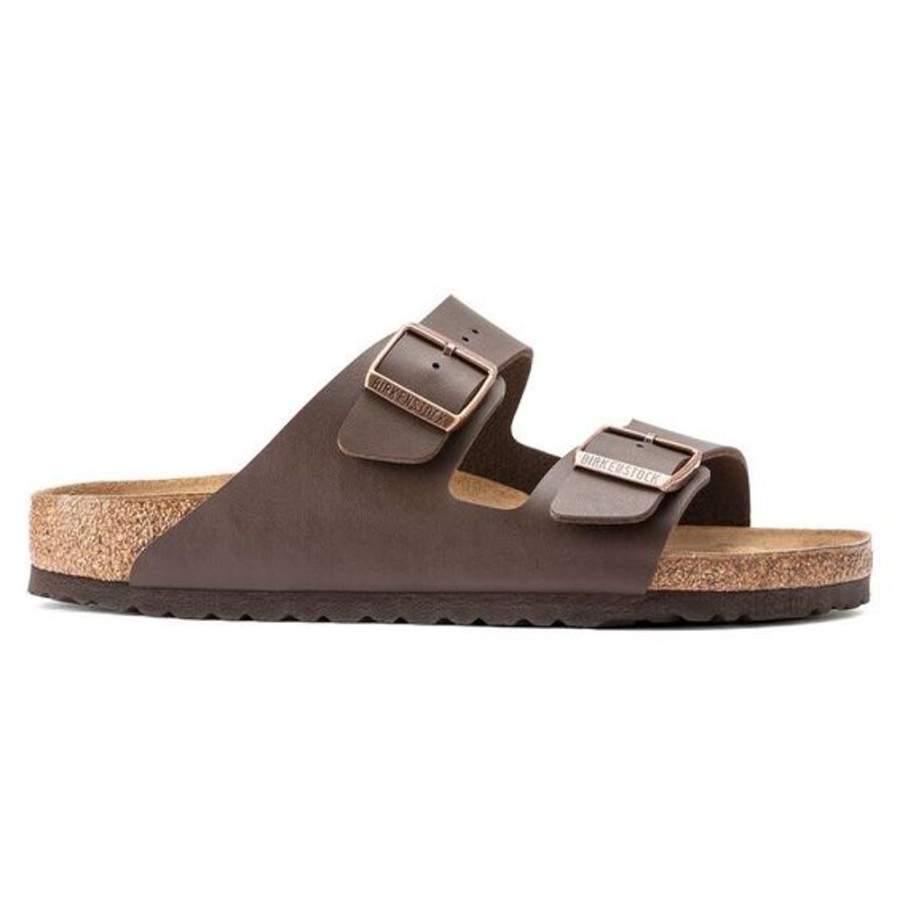 Women BIRKENSTOCK Casual Footwear | Birkenstock- Arizona Birko-Flor Sandal Dark Brown