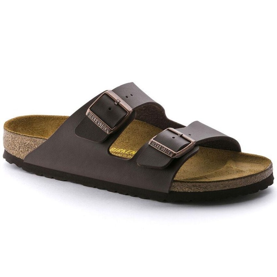 Women BIRKENSTOCK Casual Footwear | Birkenstock- Arizona Birko-Flor Sandal Dark Brown