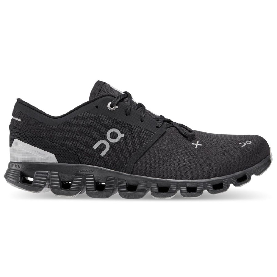 Women ON-RUNNING Sneakers | On-Running- Men'S Cloud X 3 Athletic Shoe Black