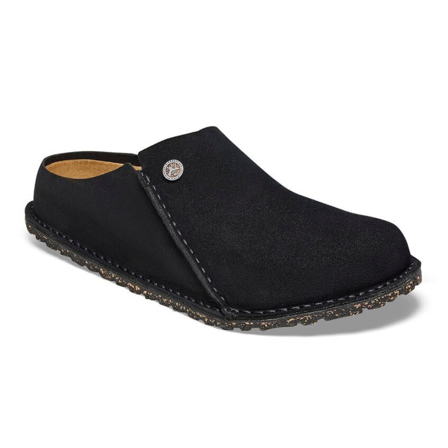 Women BIRKENSTOCK Casual Footwear | Birkenstock- Women'S Zermatt Suede Leather Shoe Black