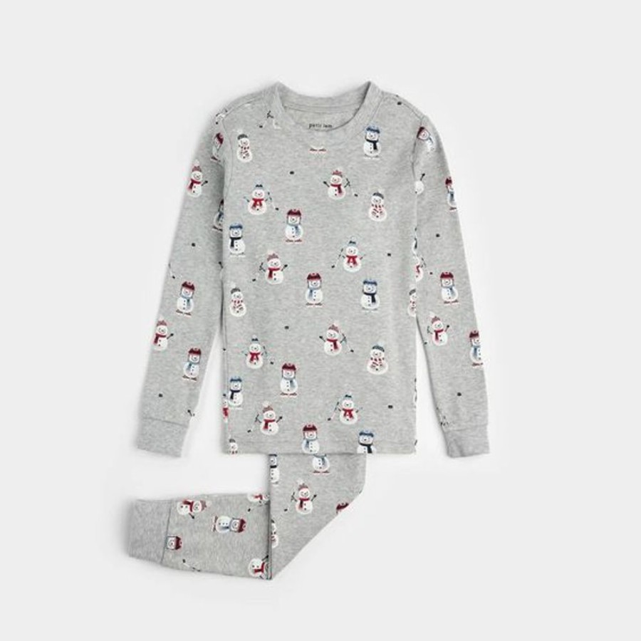 Kid PETIT LEM Sleepwear | Petit Lem- Big Kids Winter Print Pj Set