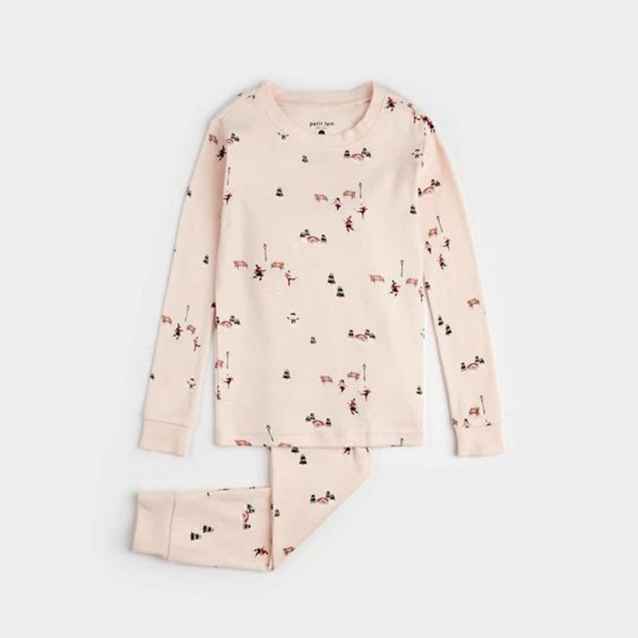 Kid PETIT LEM Sleepwear | Petit Lem- Big Kids Winter Print Pj Set