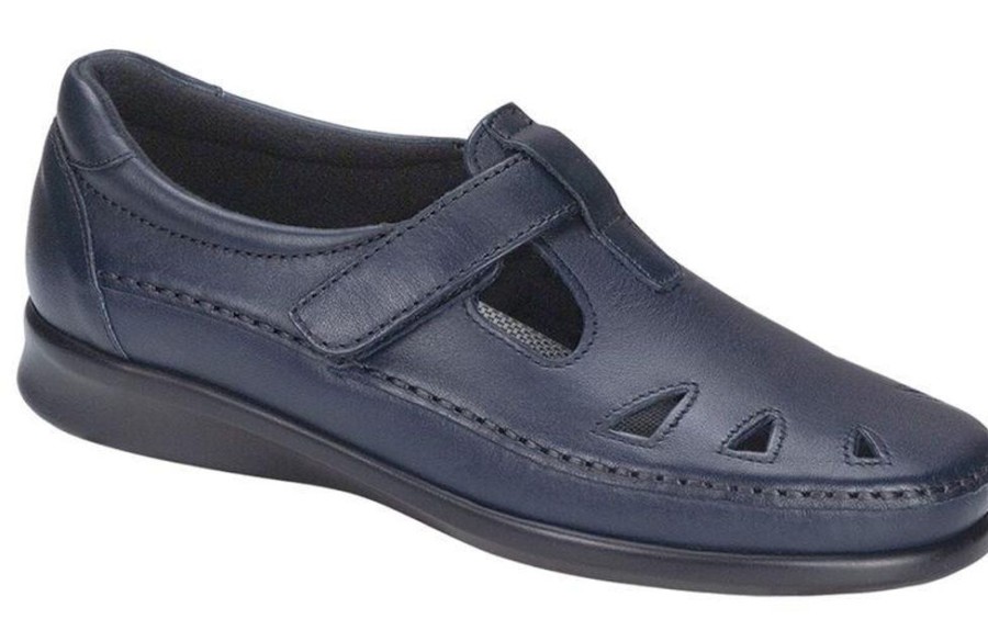 Women SAS Casual Footwear | Sas- Womens Roamer Slip On Loafer Dark Blue