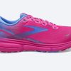 Women BROOKS Casual Footwear | Brooks- Women'S Ghost 15 Cushioned Athletic Shoe Pink Glo-Blue