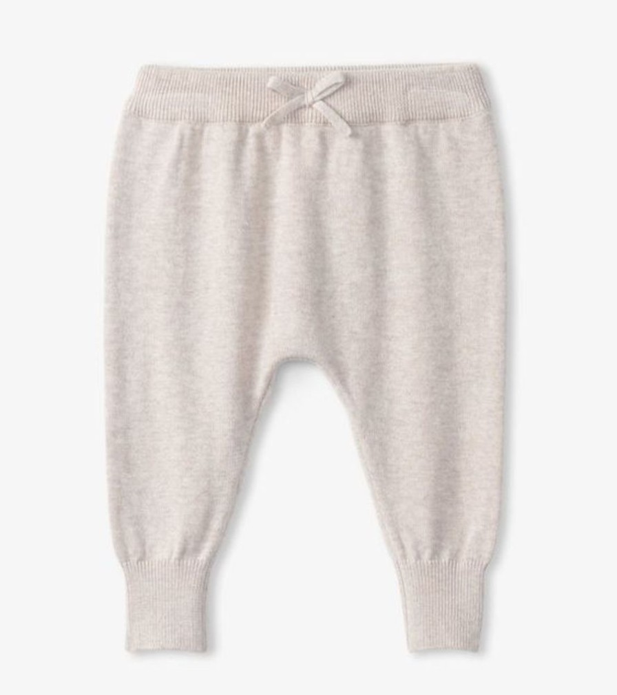 Kid HATLEY Bottoms | Hatley- Baby Pull On Sweat Pants Oatmeal