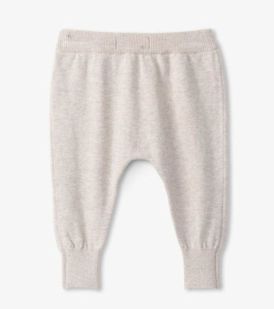 Kid HATLEY Bottoms | Hatley- Baby Pull On Sweat Pants Oatmeal