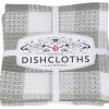 Cottage Kitchen DANICA Cleaning | Danica- London Gray Set Of 3 Dish Cloths