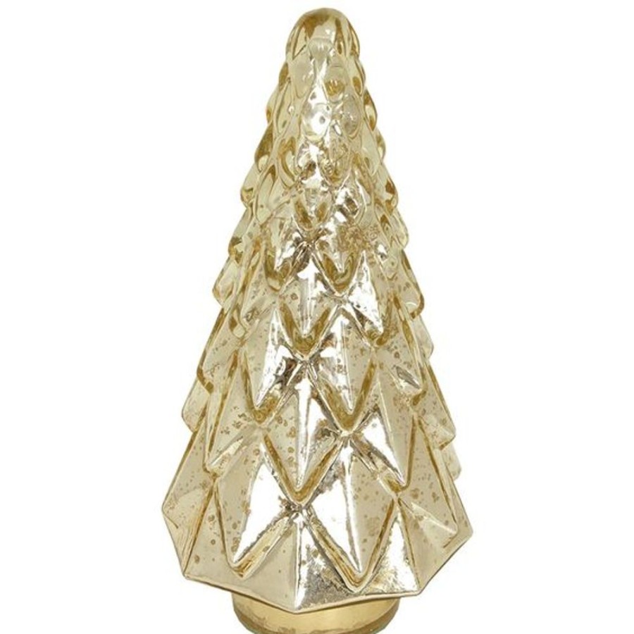 Cottage Kitchen INDIA HOUSE Decor | India House- Gold Faceted Christmas Tree