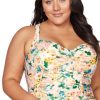 Women ARTESANDS Tops | Artesands- Women'S Odette Bottcelli Tankini Swim Top Multi