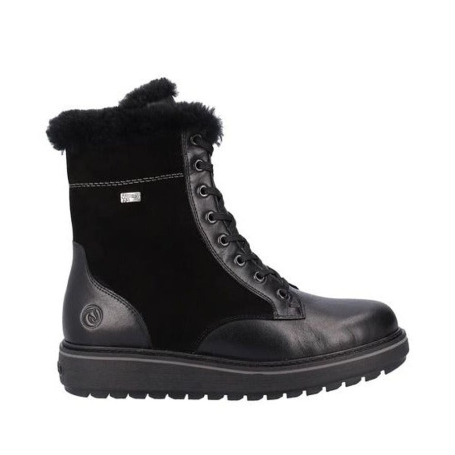 Women REMONTE Casual Footwear | Remonte- Women'S D0U76-01 Winter Boot Black