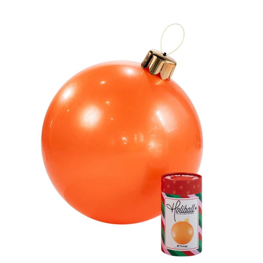 Cottage Kitchen HOLIBALL Decor | Holiball- 18" Orange Inflatable Ball