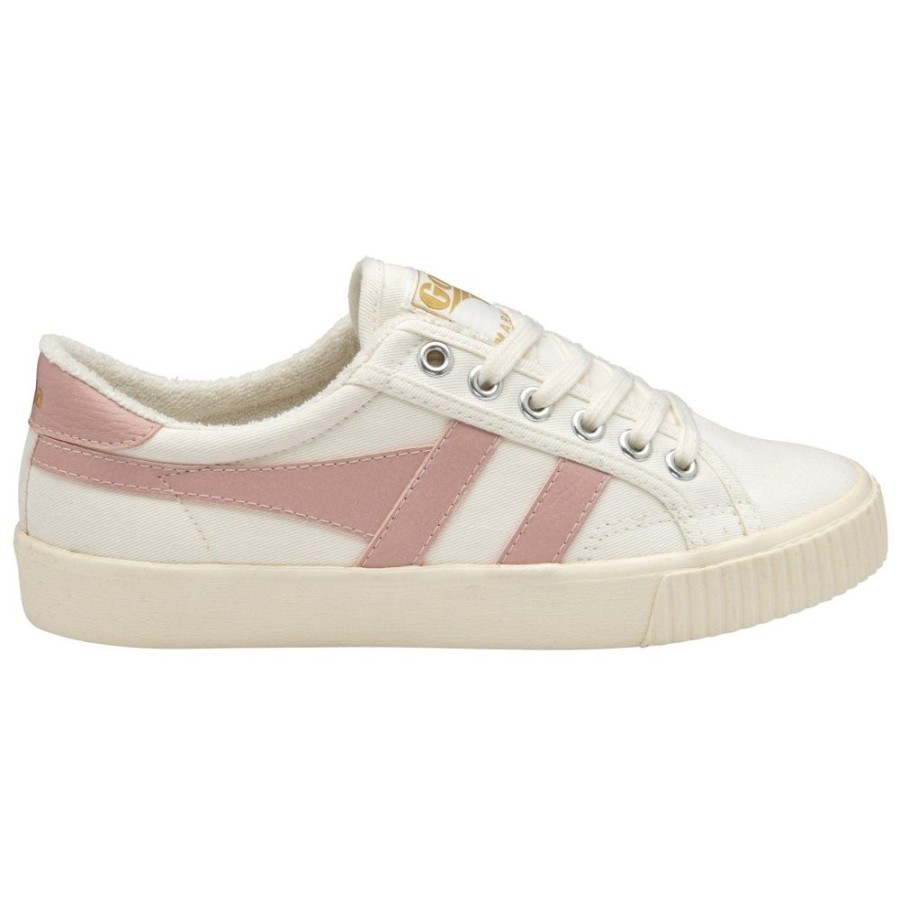 Women GOLA Casual Footwear | Gola- Women'S Tennis Mark Cox Sneakers Offwhite-Pink