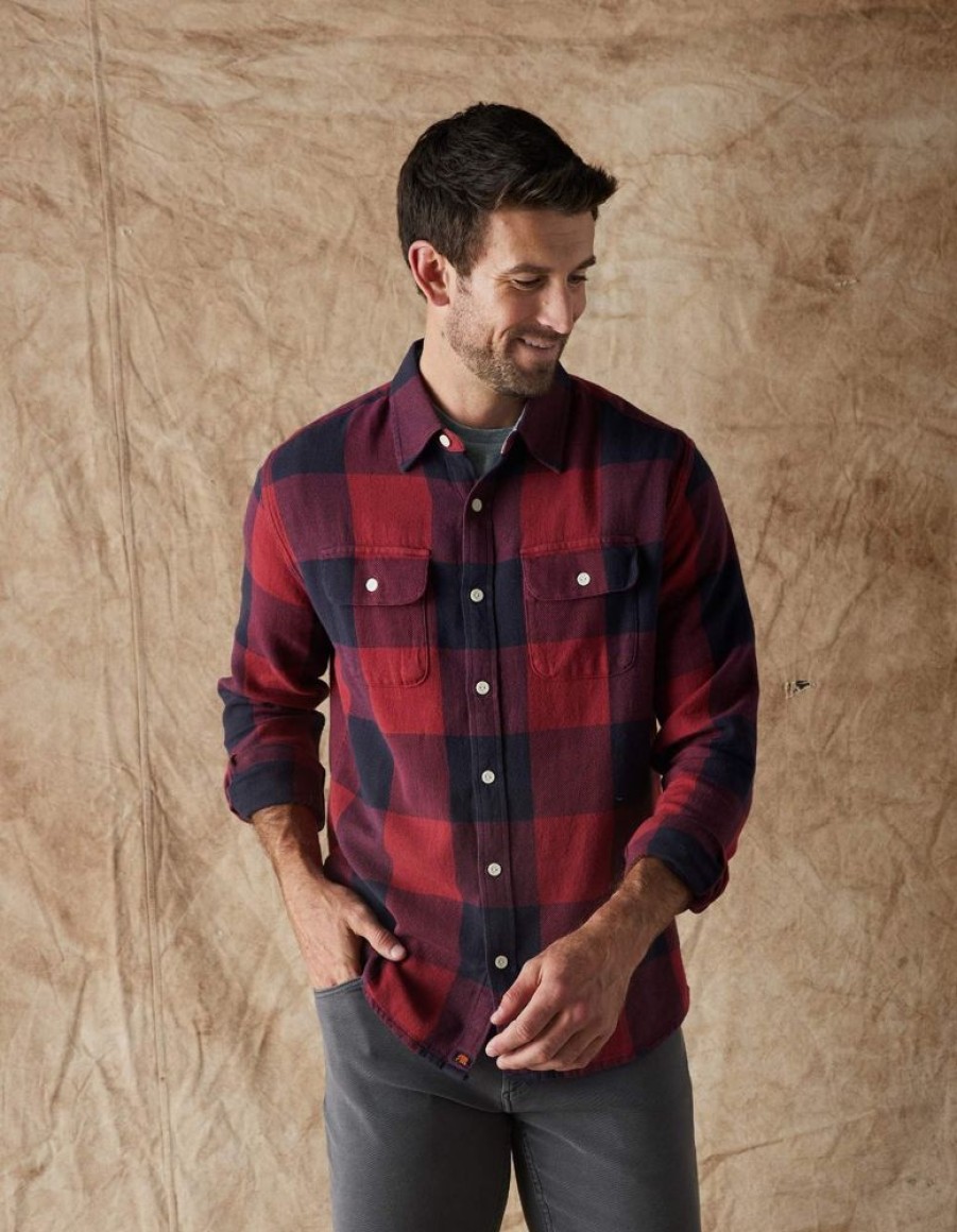 Men NORMAL BRAND Tops | Normal Brand- Mens Mountain Overshirt