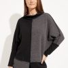 Women JOSEPH RIBKOFF Tops | Joseph Ribkoff- Colour-Blocked Knit Top Blk-Grey